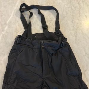 Columbia Mens Medium Snow Bibs Ski Black Overalls